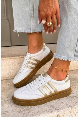 Białe sneakersy Loredina
