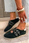 Zamszowe sneakersy Delivra khaki