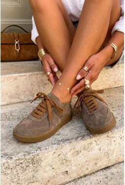 Zamszowe trampki Amoreva taupe