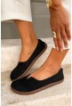 Czarne zamszowe baleriny barefoot Soralla