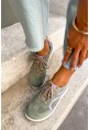 Oliwkowe trampki barefoot Sammy