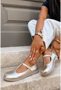 Baleriny barefoot Romany platyna