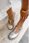 Baleriny barefoot Romany platyna