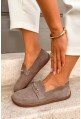 Zamszowe mokasyny barefoot Missy ziemia