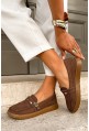 Zamszowe mokasyny barefoot Zestia camel