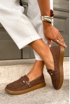 Zamszowe mokasyny barefoot Zestia camel