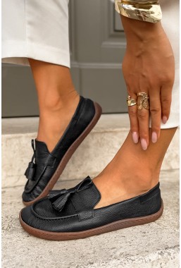 Czarne mokasyny barefoot Girssala