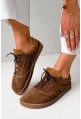 Brązowe zamszowe trampki barefoot Lunavi