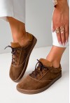 Brązowe zamszowe trampki barefoot Lunavi