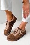 Zamszowe trampki barefoot Romilly camel
