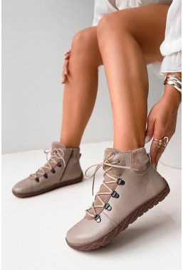 Beżowe botki barefoot Tonisha