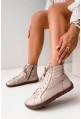 Beżowe botki barefoot Belen