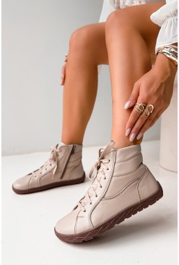 Beżowe botki barefoot Belen