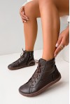 Brązowe botki barefoot Belen