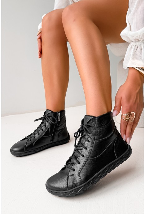 Czarne botki barefoot Belen