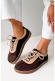 Brązowe zamszowe trampki barefoot Romilly