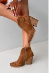 Zamszowe botki Melisandre camel