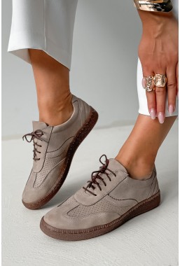 Zamszowe trampki Gerra taupe