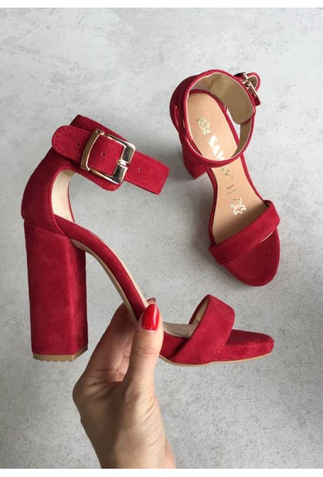 Czerwone sandały Felicianna