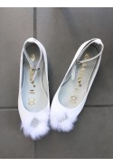 Eleganckie białe buty dla dziewczynki Kelsi