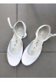 Eleganckie białe buty dla dziewczynki na komunię Milana