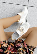 Białe sneakersy Palena d'oro