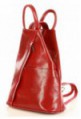 Modny plecak damski czerwony wiśnia MORENA CLASSIC