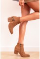Zamszowe botki Cotia camel