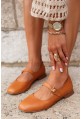 Baleriny z paseczkiem Amy camel