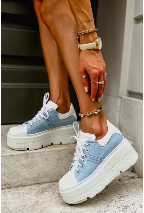 Białe sneakersy Pulse jeans